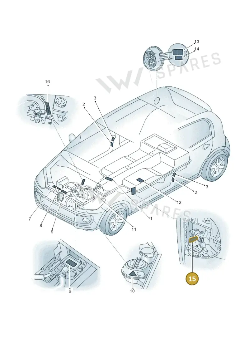 12E010867Q — SEAT Mii electric (2020-2021) diagram 899010000, position 15