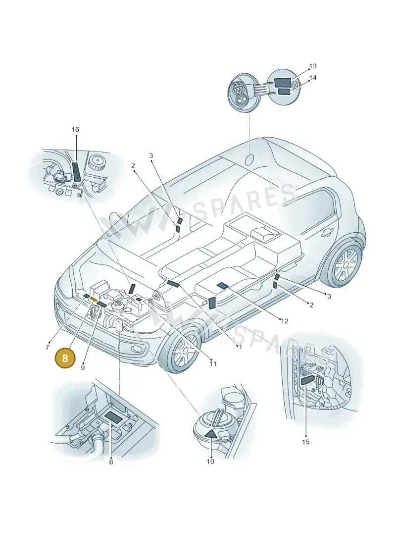 12E010869A — SEAT Mii electric (2020-2021) diagram 899010000, position 8