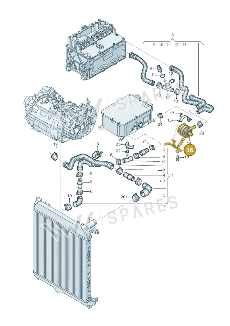 12E121093B — SEAT Mii electric (2020-2021) diagram 899121020, position 16