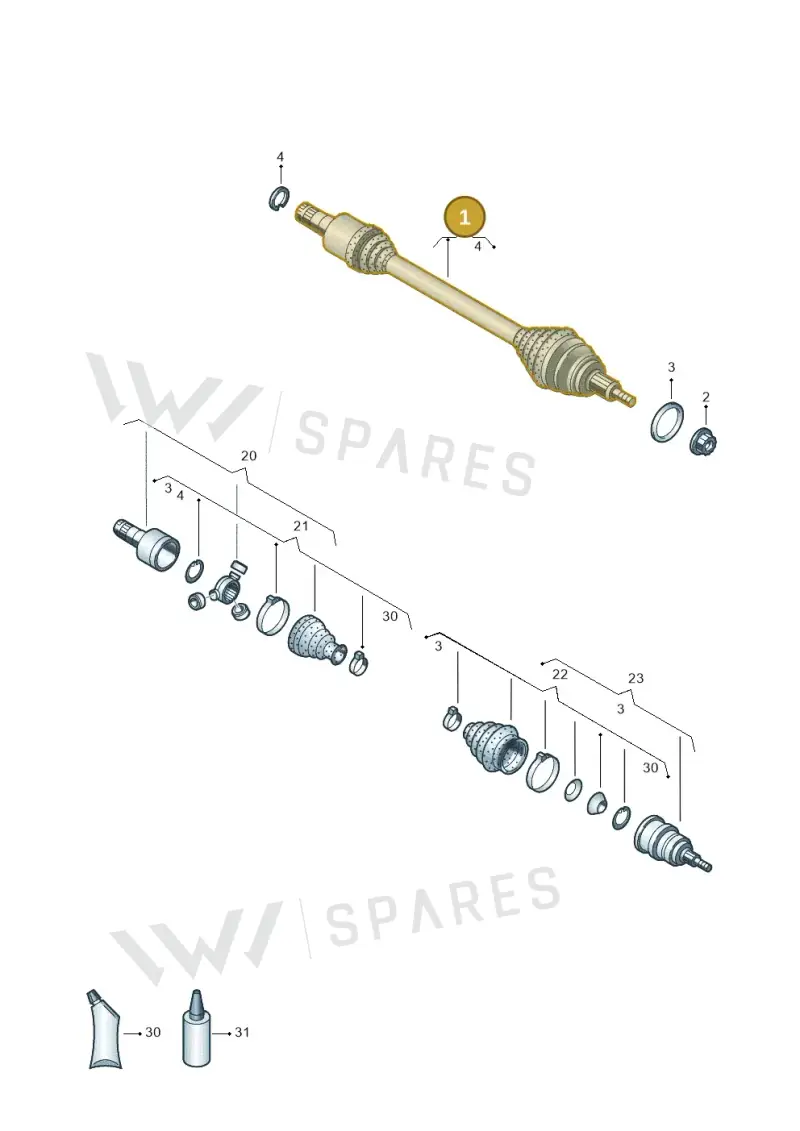 12E407761G — SEAT Mii electric (2020-2021) diagram 899407200, position 1
