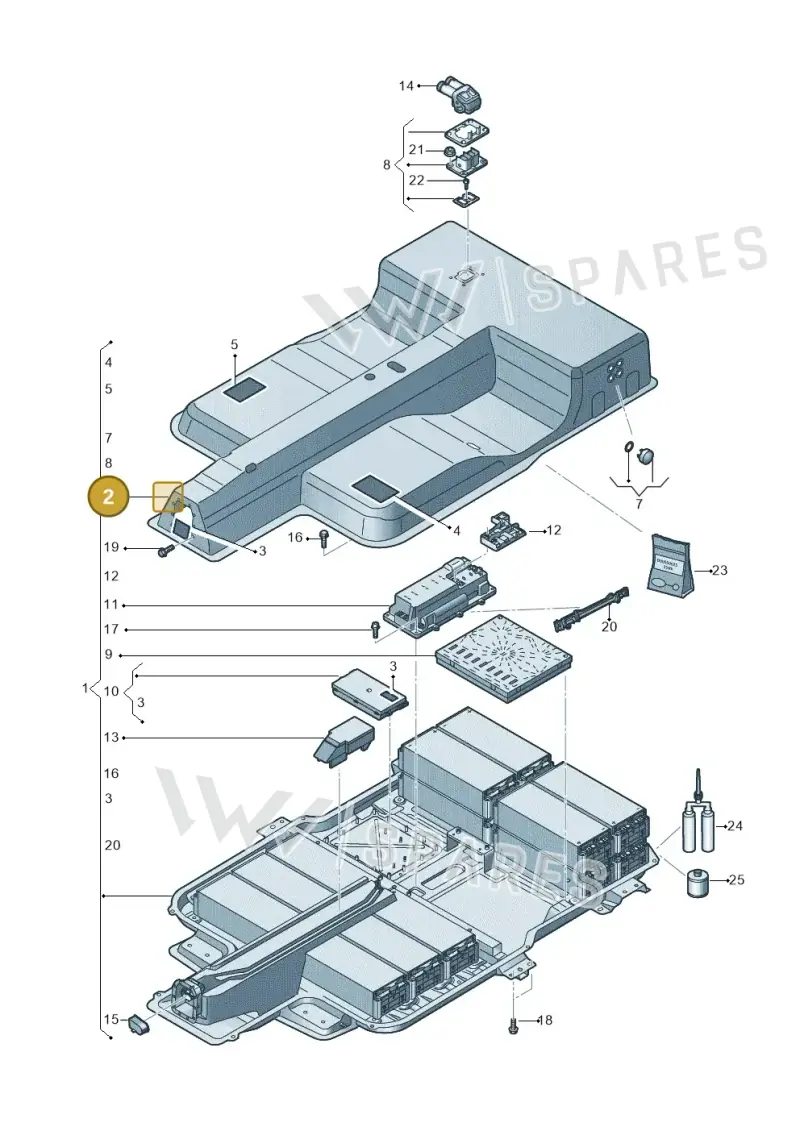 12E804841H — SEAT Mii electric (2020-2021) diagram 899915055, position 2
