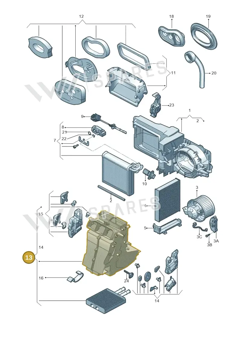 12E820351 — SEAT Mii reference (2011-2019) diagram 772820220, position 13