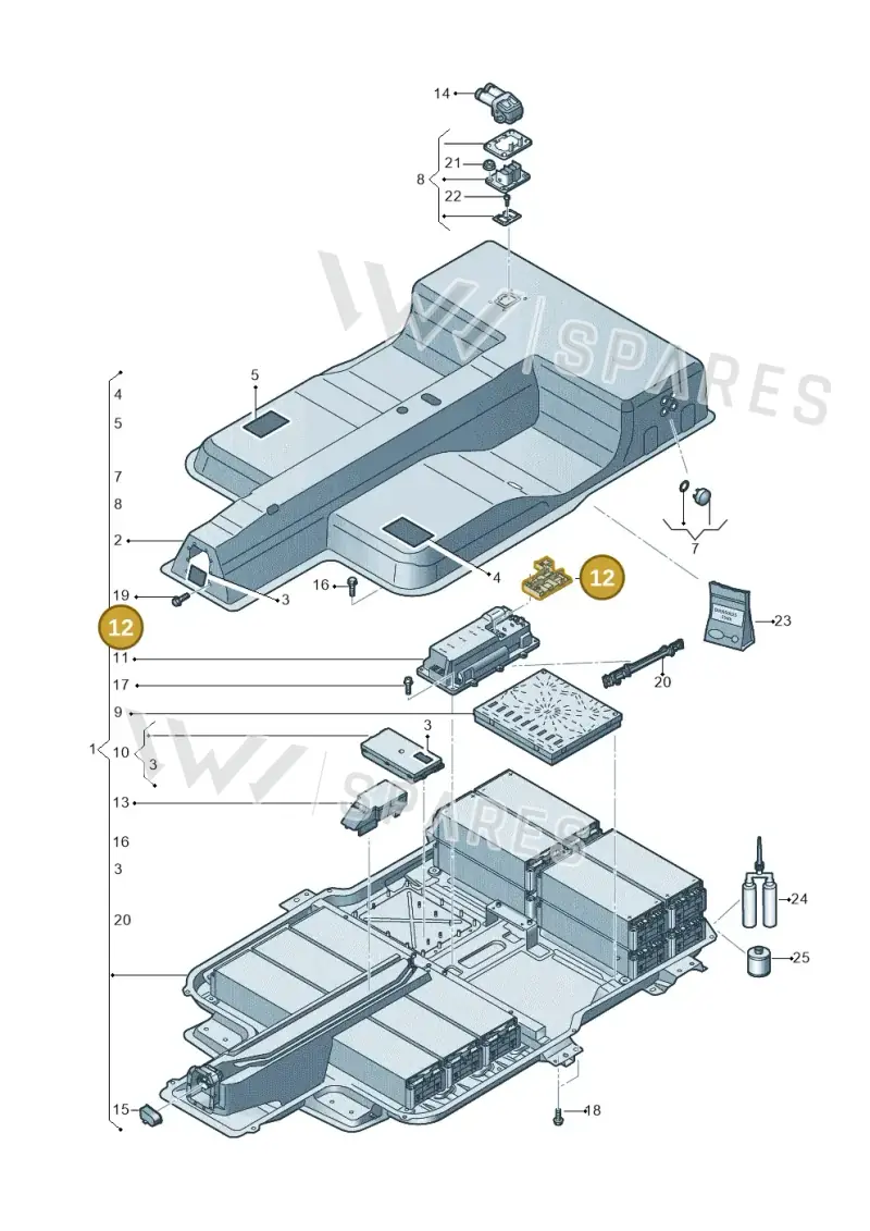 12E915151B — SEAT Mii electric (2020-2021) diagram 899915055, position 12