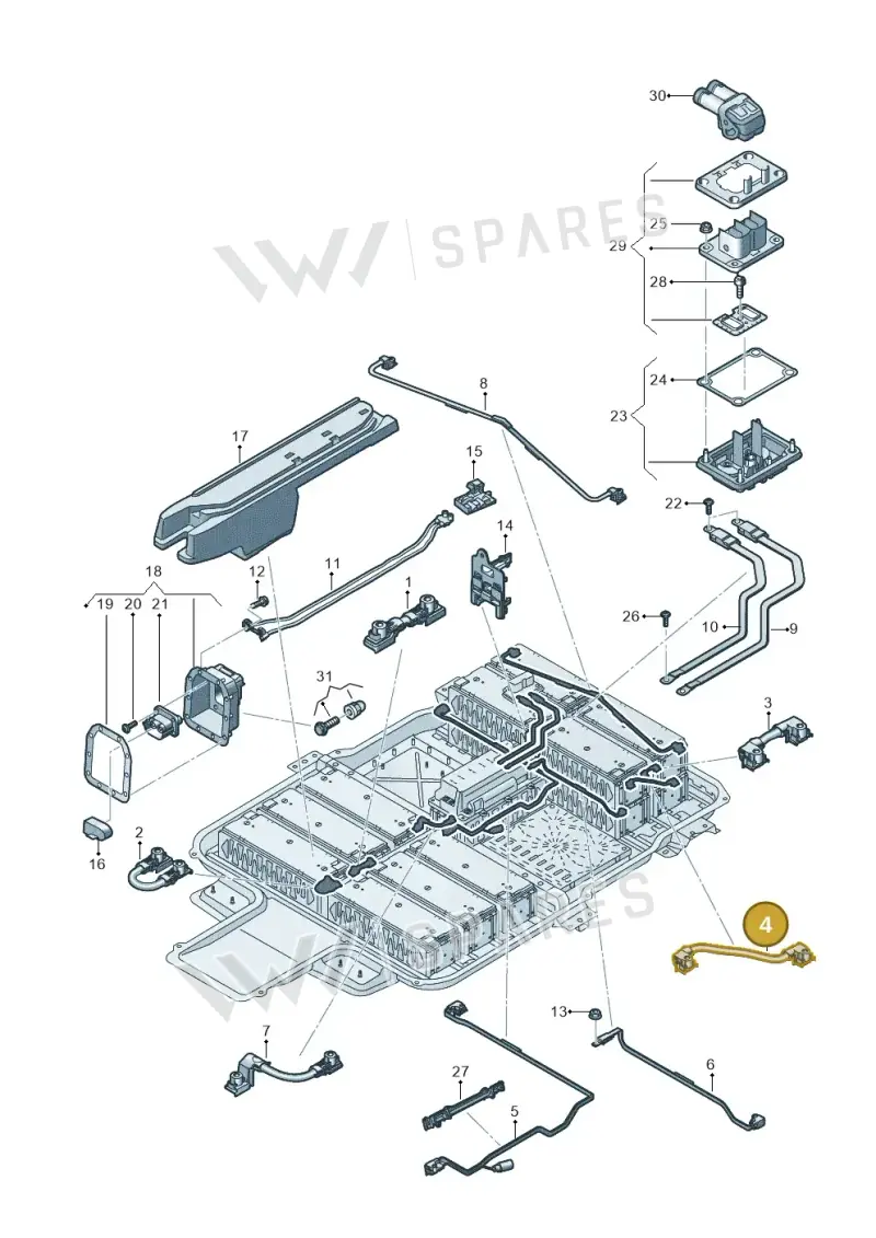 12E915154D — SEAT Mii electric (2020-2021) diagram 899915075, position 4