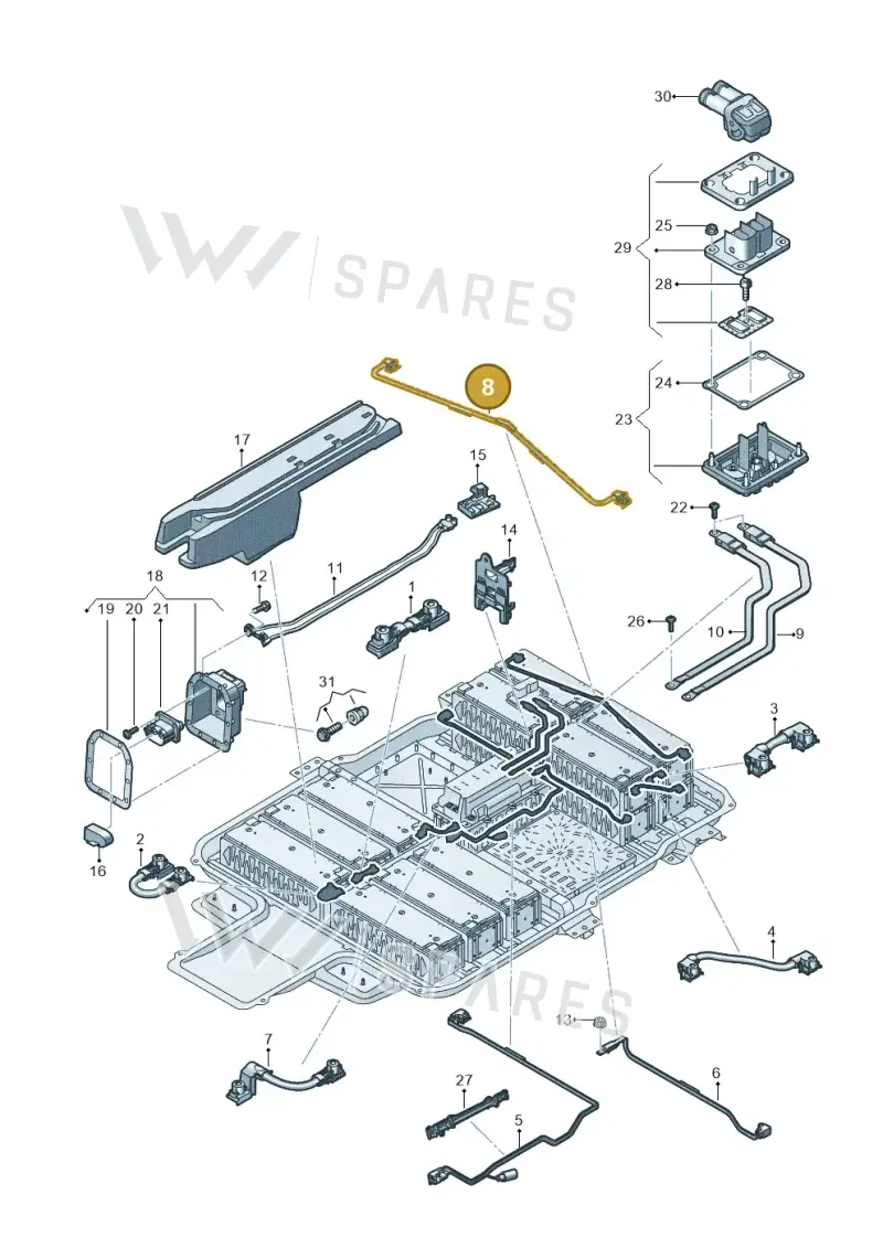 12E915154H — SEAT Mii electric (2020-2021) diagram 899915075, position 8