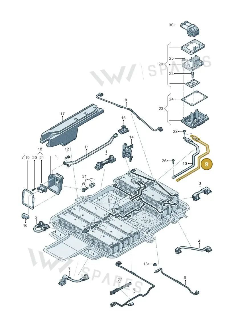 12E915154J — SEAT Mii electric (2020-2021) diagram 899915075, position 9