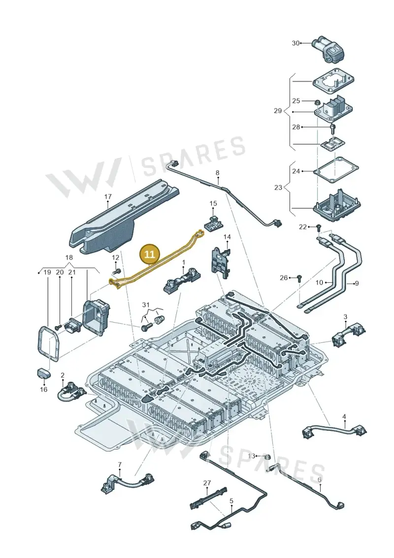 12E915154M — SEAT Mii electric (2020-2021) diagram 899915075, position 11