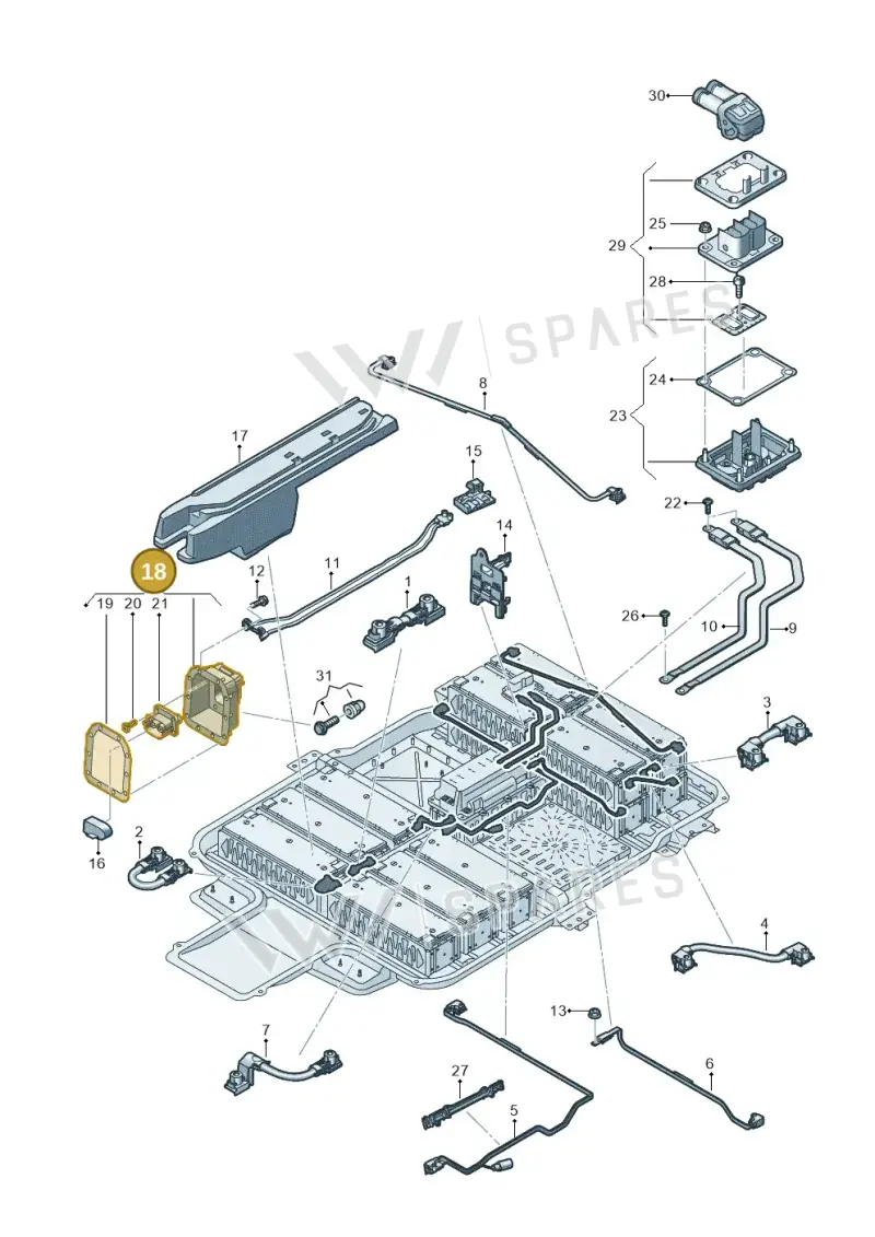 12E915699N — SEAT Mii electric (2020-2021) diagram 899915075, position 18
