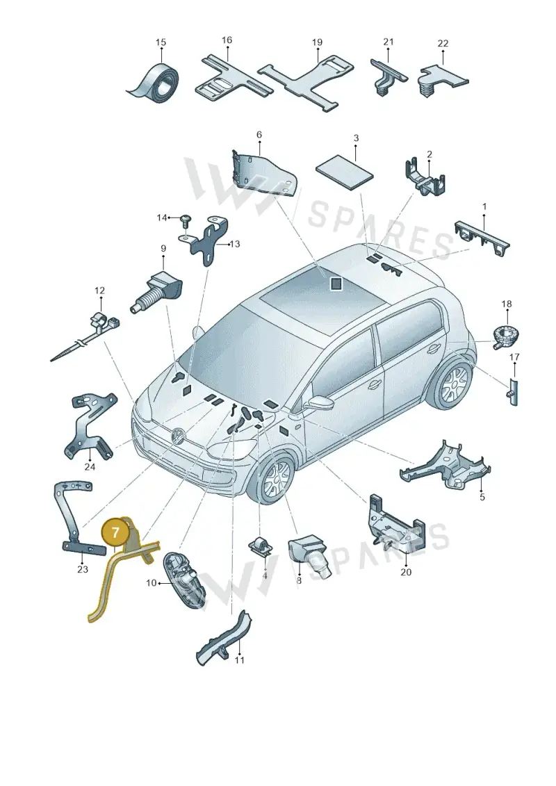12E971341A — SEAT Mii electric (2020-2021) diagram 772972010, position 7