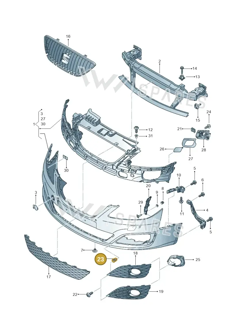 165827592 — SEAT Exeo ST Reference (2008-2011) diagram 664807000, position 23