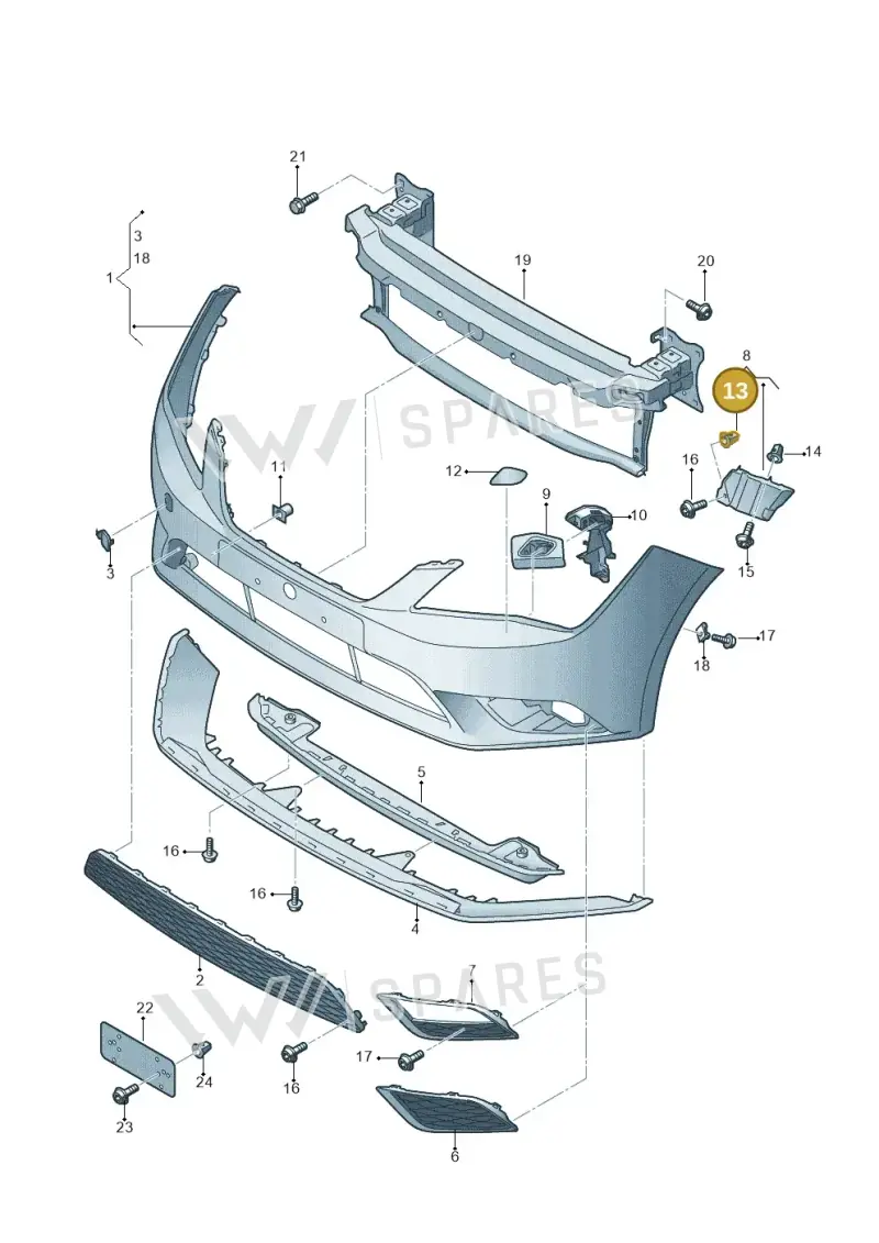 165827592 — SEAT Leon ST Stylance (2012-2016) diagram 754807000, position 13