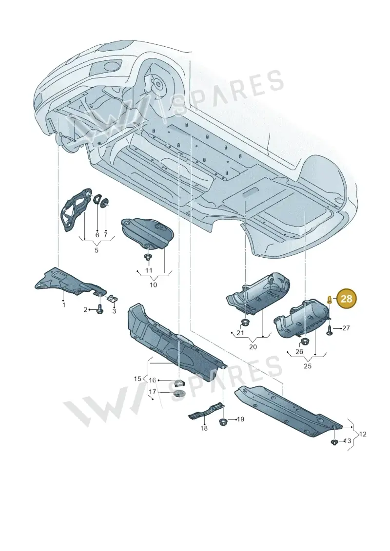171809966 — SEAT Mii reference (2011-2019) diagram 892825000, position 28