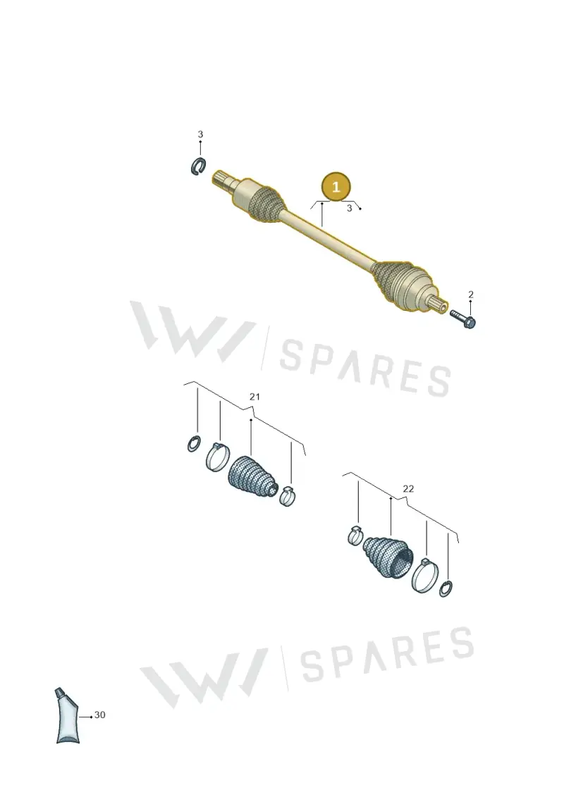 1EA501201E — SEAT EBoost CUPRA (2021-) diagram 10a501015, position 1