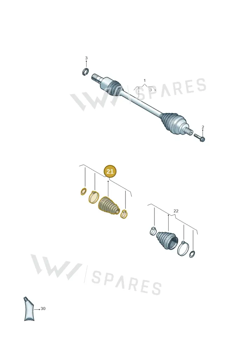 1EA598201 — SEAT Tavascan Cupra (2023-) diagram 10a501015, position 21