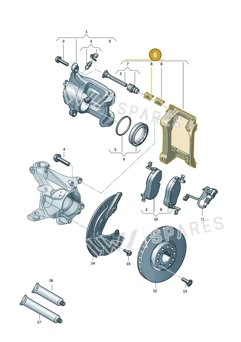 1EA615125 — SEAT EBoost CUPRA (2021-) diagram 10a615010, position 6