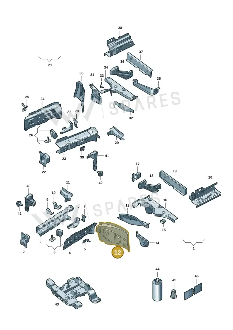 1EA804119 — SEAT EBoost CUPRA (2021-) diagram 10s803000, position 12
