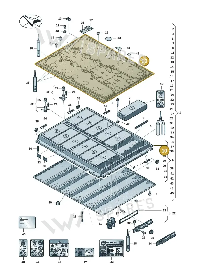 1EA804825K — SEAT EBoost CUPRA (2021-) diagram 082915053, position 10