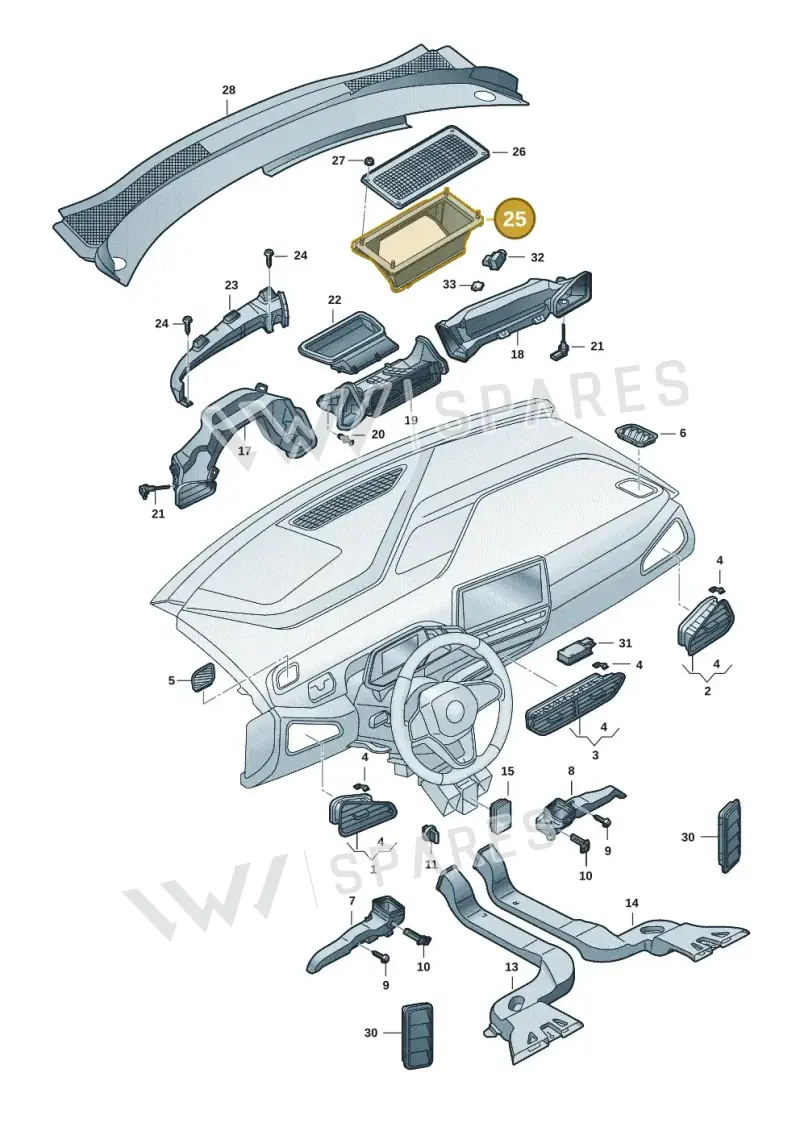 1EA815479C — SEAT EBoost CUPRA (2021-) diagram 10a819300, position 25