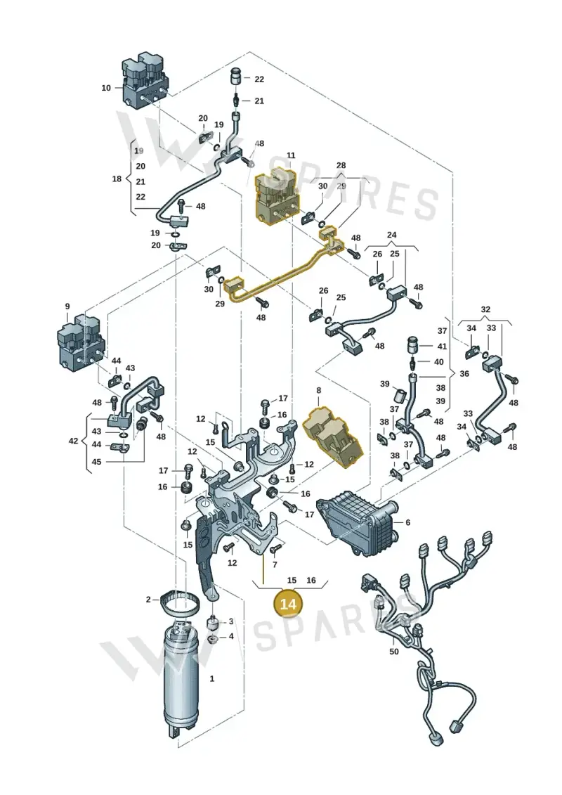1EA816571B — SEAT EBoost CUPRA (2021-) diagram 10a260600, position 14