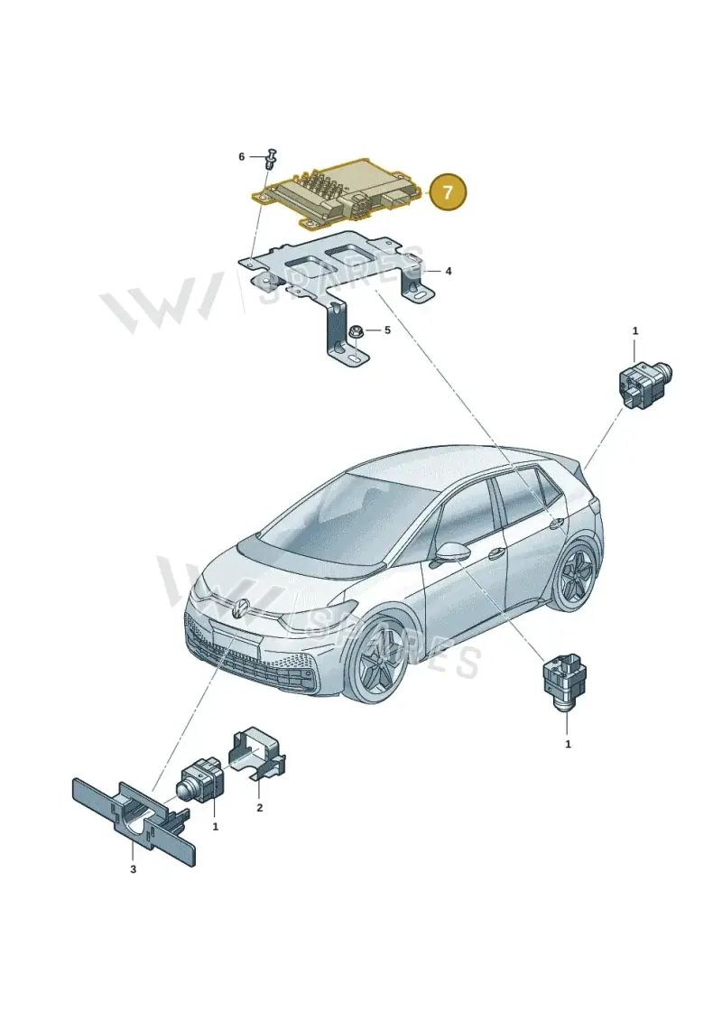 1EA907556P — SEAT EBoost CUPRA (2021-) diagram 10a907020, position 7