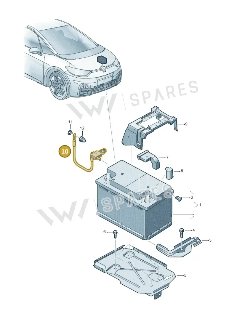 1EA915181B — SEAT EBoost CUPRA (2021-) diagram 10a915000, position 10