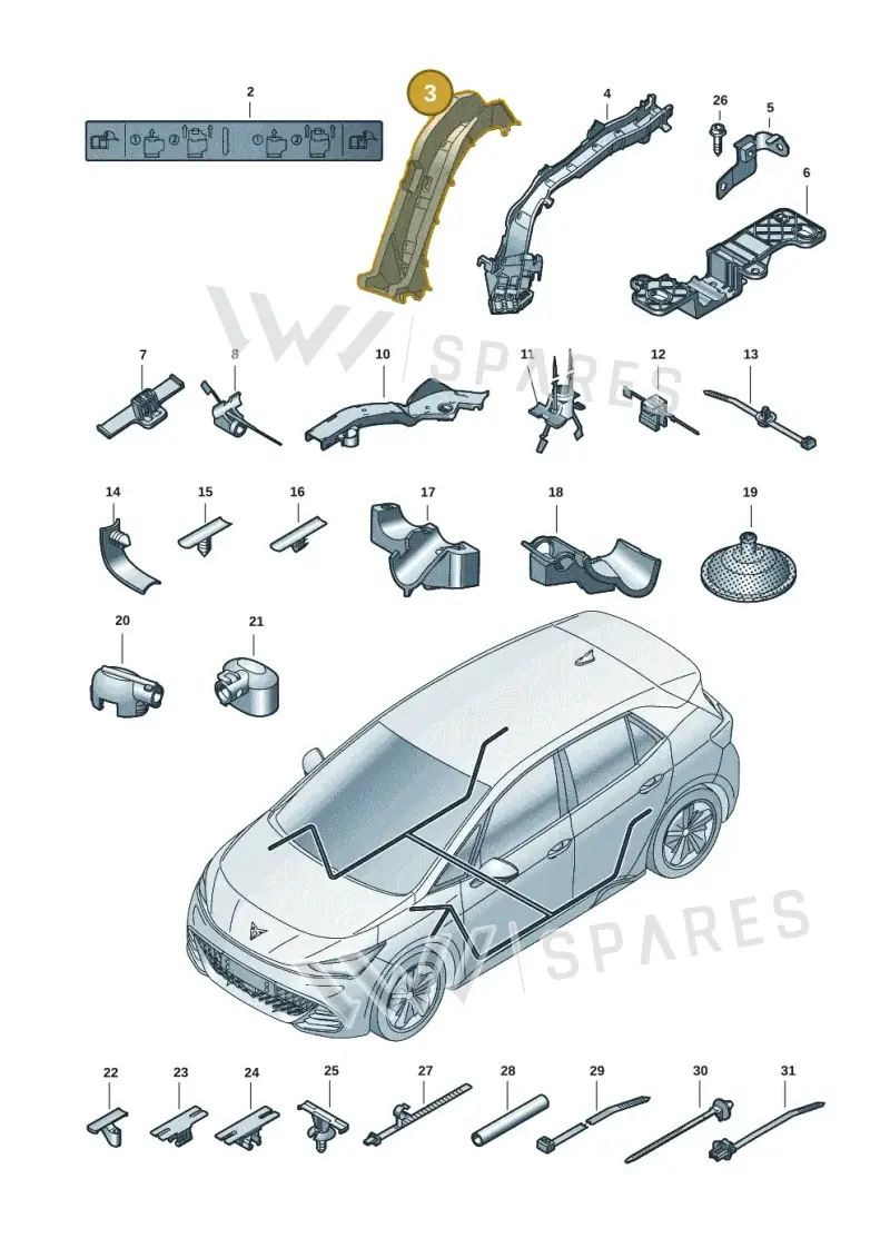 1EA971445 — SEAT EBoost CUPRA (2021-) diagram 10s972001, position 3