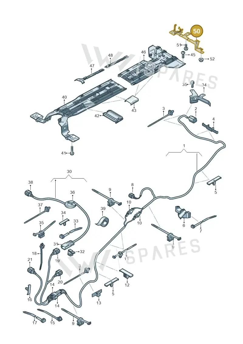 1EA971844A — SEAT Tavascan Cupra (2023-) diagram 20h970012, position 50