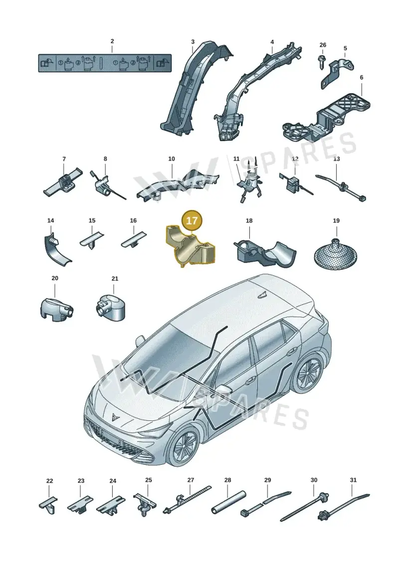 1EA971850 — SEAT EBoost CUPRA (2021-) diagram 10s972001, position 17