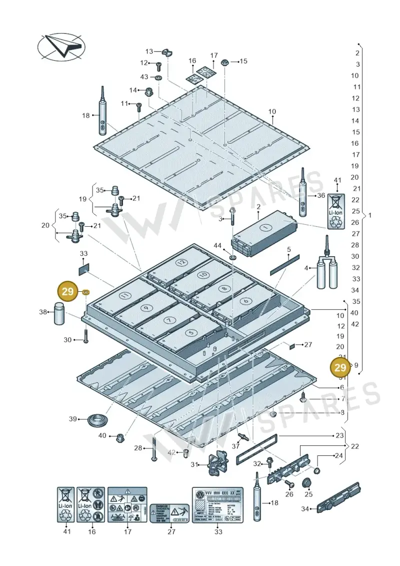 1EA998103 — SEAT EBoost CUPRA (2021-) diagram 062915050, position 29