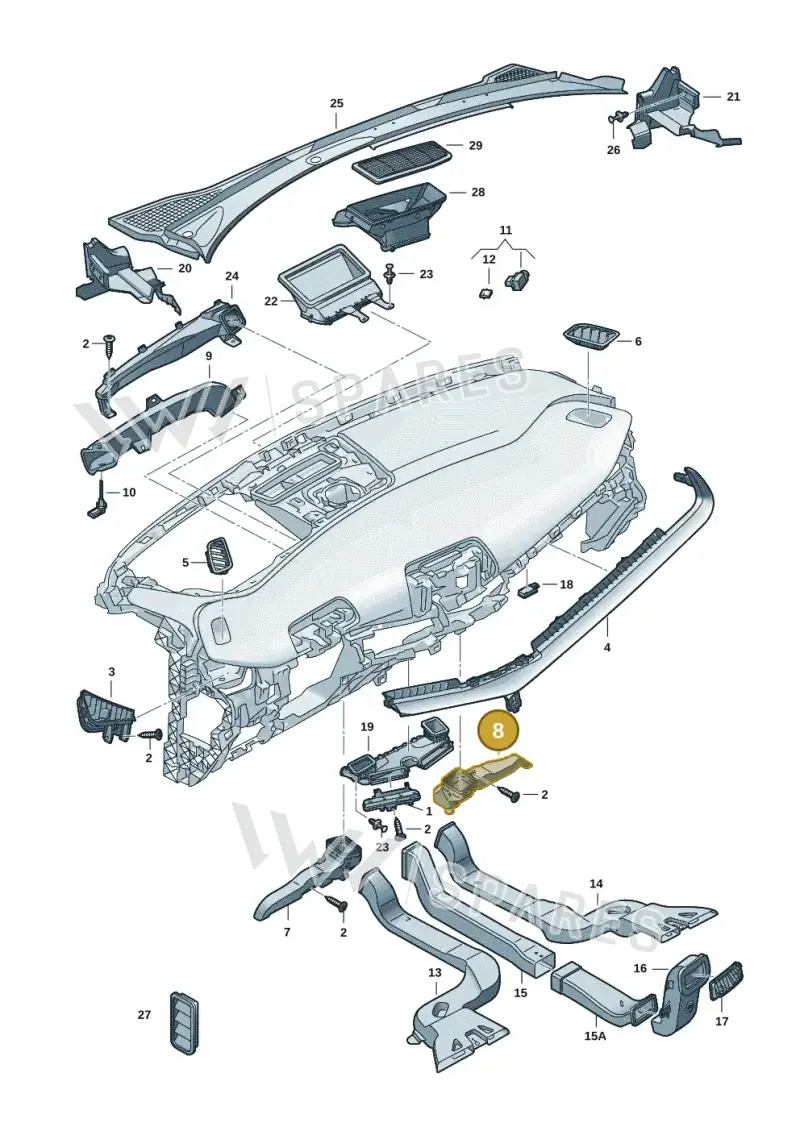 1EB819152C — SEAT Tavascan Cupra (2023-) diagram 20h819300, position 8