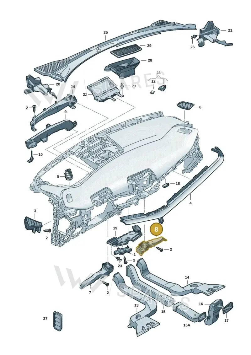 1EC819152B — SEAT Tavascan Cupra (2023-) diagram 20h819300, position 8