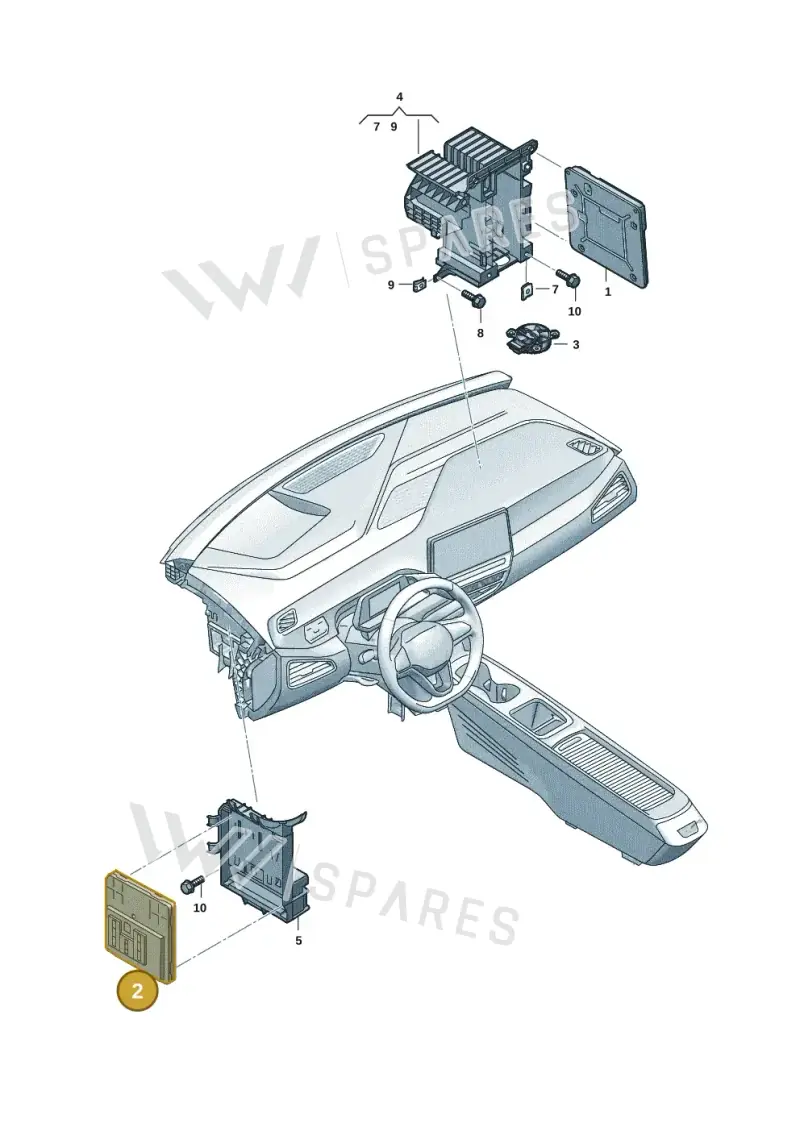 1EE937089B — SEAT Tavascan Cupra (2023-) diagram 10a937050, position 2