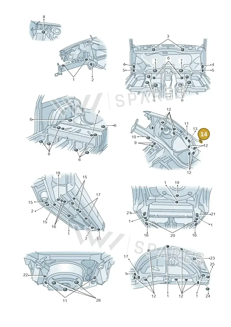 1H0971908E — SEAT TOLEDO/LEON/LEON-4 (2001-2006) diagram 194803350, position 14