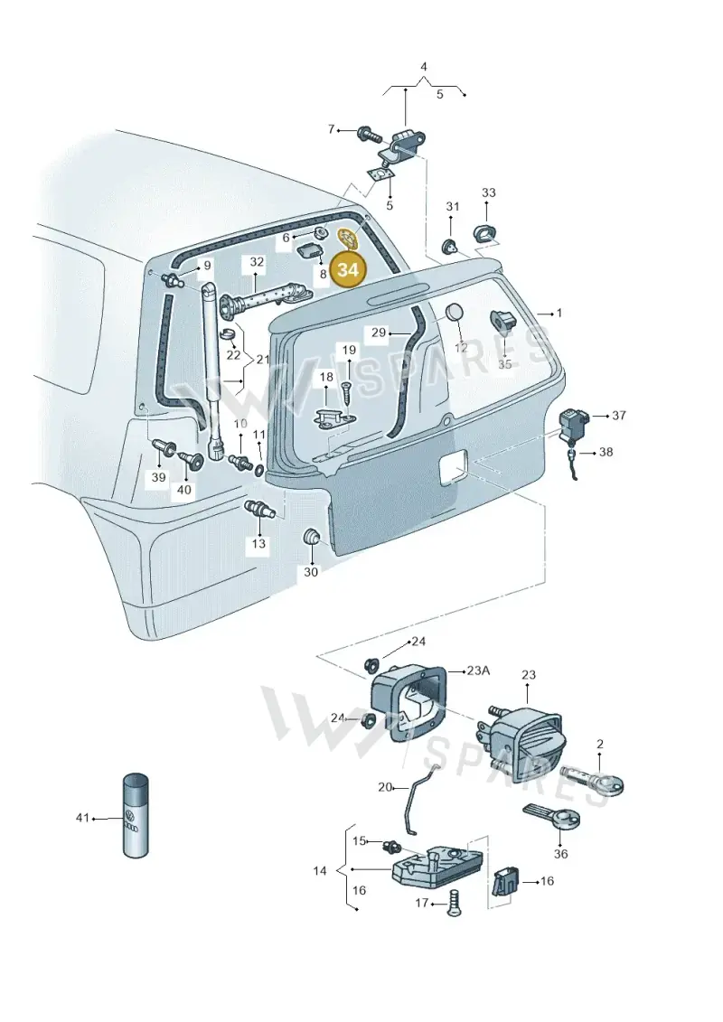 1H0971908E — SEAT AROSA (2003-2004) diagram 232827300, position 34