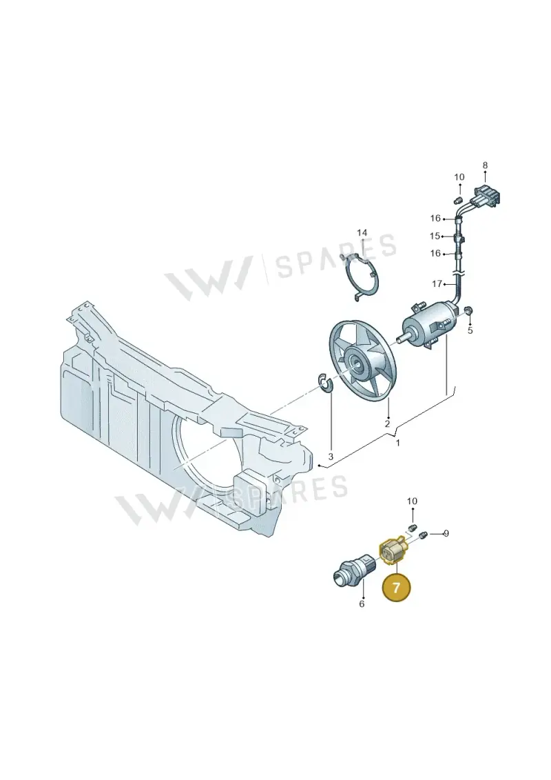 1H0973203 — SEAT AROSA (2003-2004) diagram 158959500, position 7