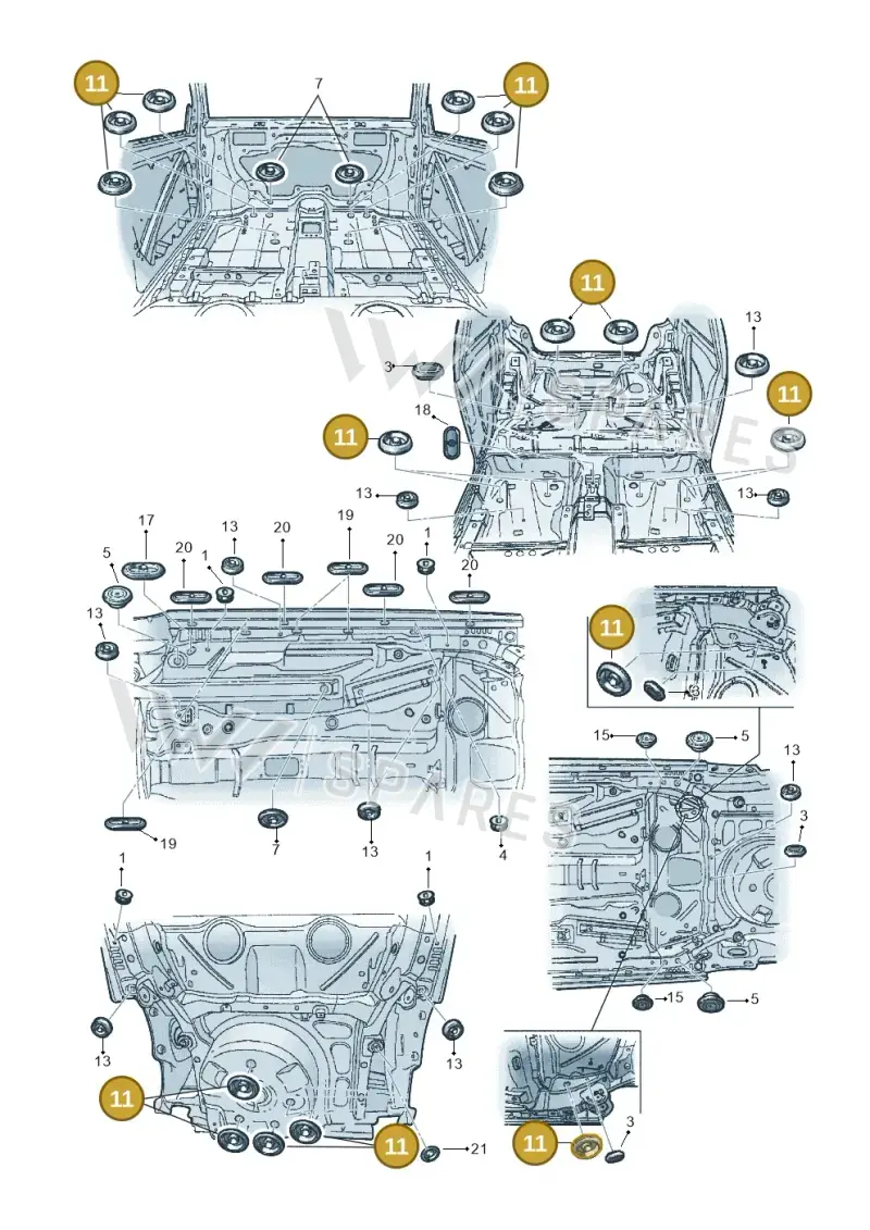 1H4971908A — SEAT Ibiza Stylance (2015-) diagram 253803350, position 11