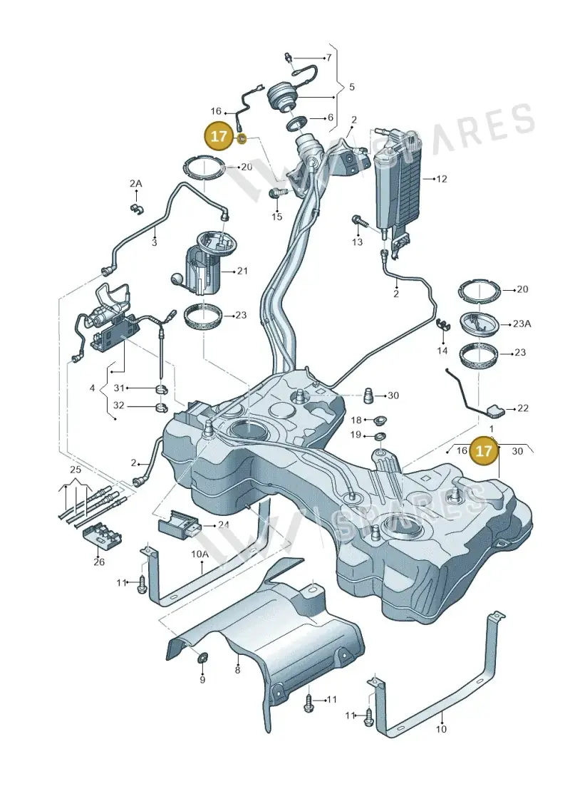 1J0201048C — SEAT Leon style (2019-) diagram 5h0201042, position 17