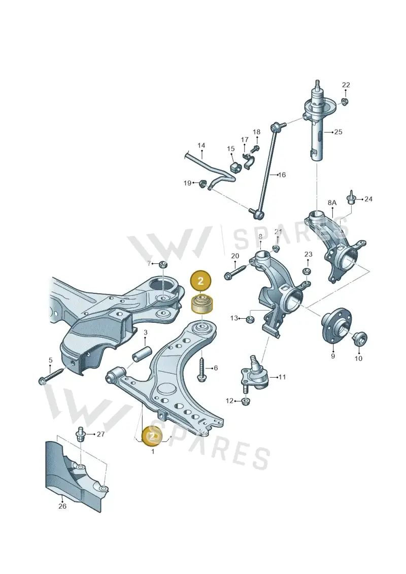 1J0407181 — SEAT Ibiza Stylance (2015-) diagram 657407000, position 2