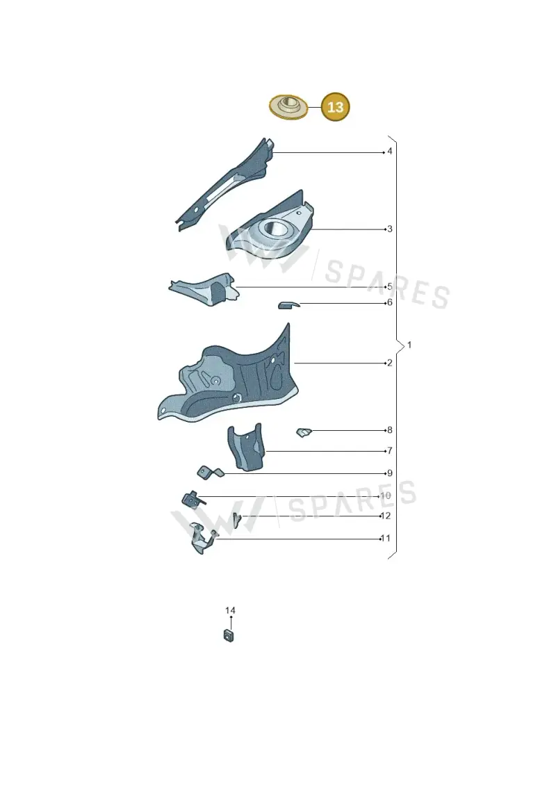 1J0809127B — SEAT Toledo Reference (2015-2019) diagram 740803050, position 13