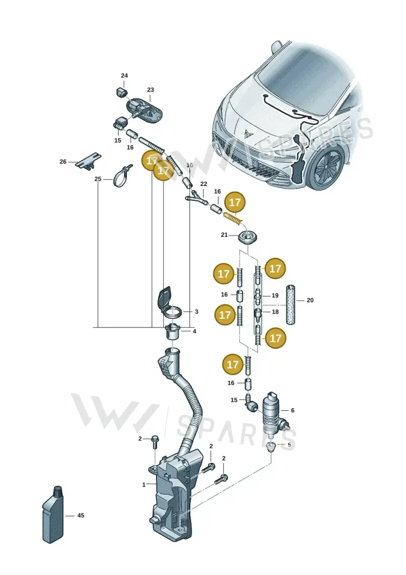 1J0955751D — SEAT EBoost CUPRA (2021-) diagram 10s955010, position 17