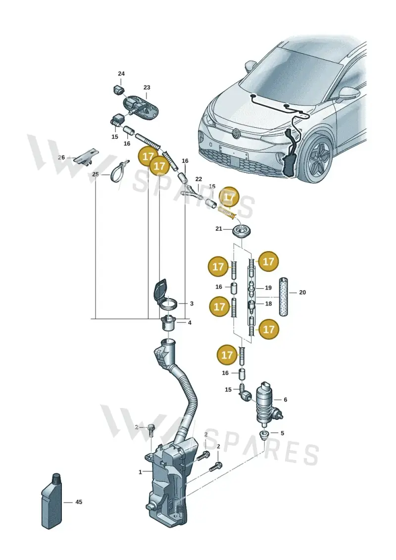 1J0955751D — SEAT Tavascan Cupra (2023-) diagram 11a955010, position 17