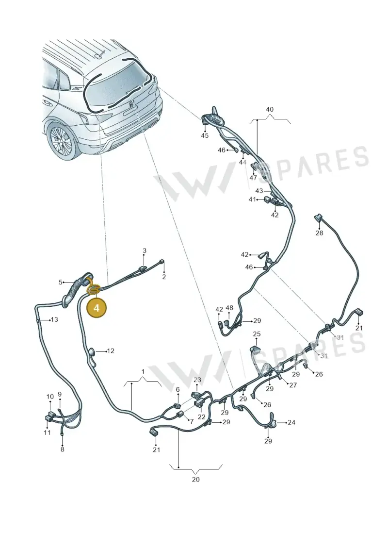1J0955998C — SEAT Arona FR (2017-) diagram 471972800, position 4