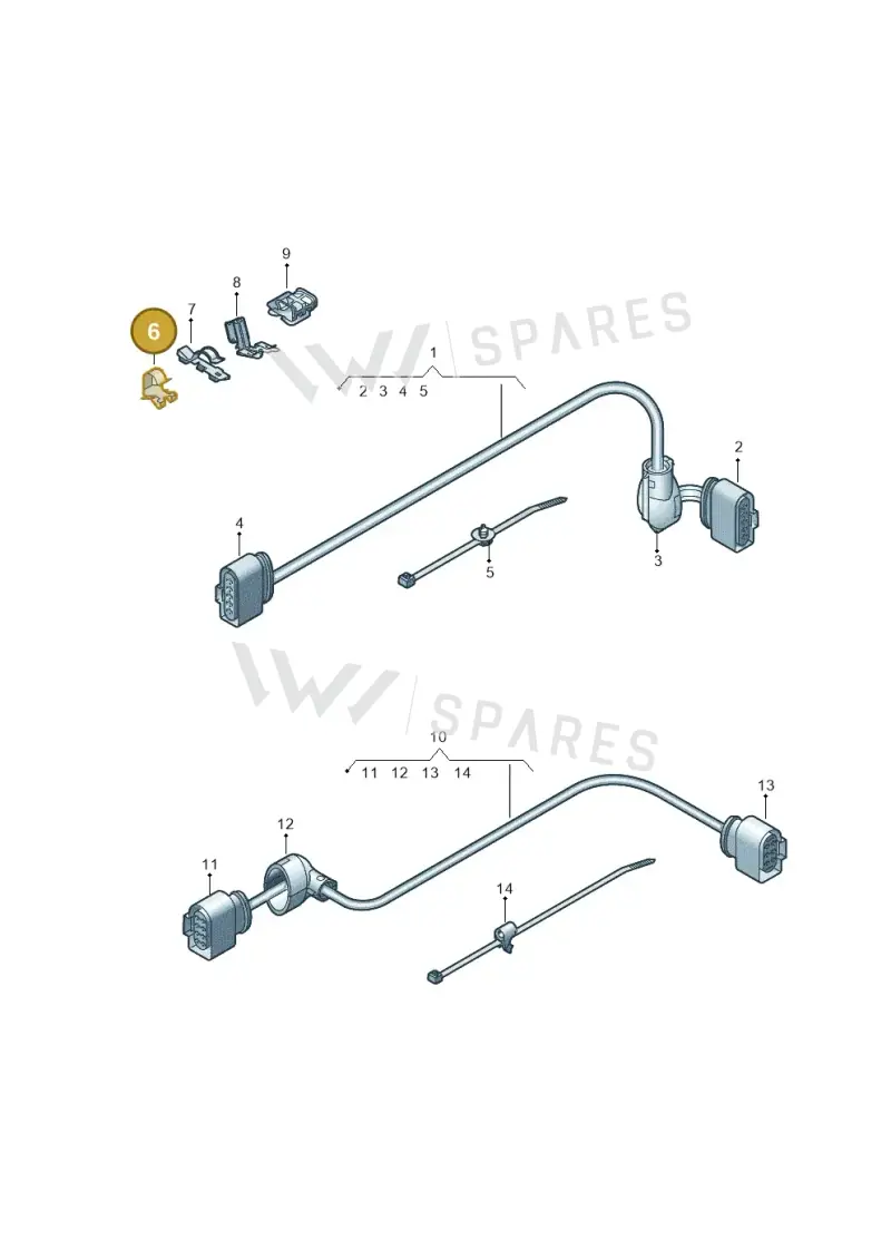 1J0971842 — SEAT Ateca Style (2016-) diagram 891972300, position 6