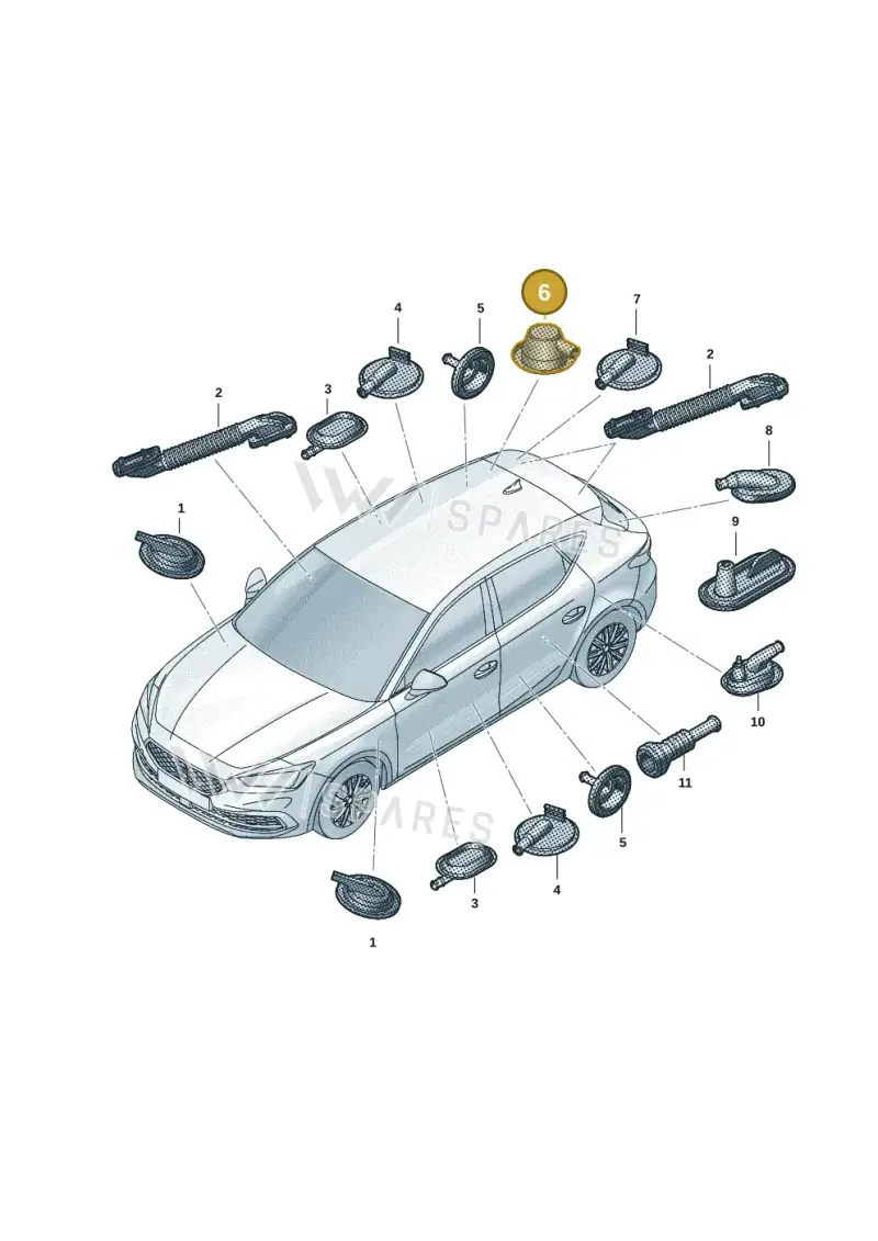 1J0971903 — SEAT Formentor TSI CUPRA (2020-) diagram 5fn971092, position 6