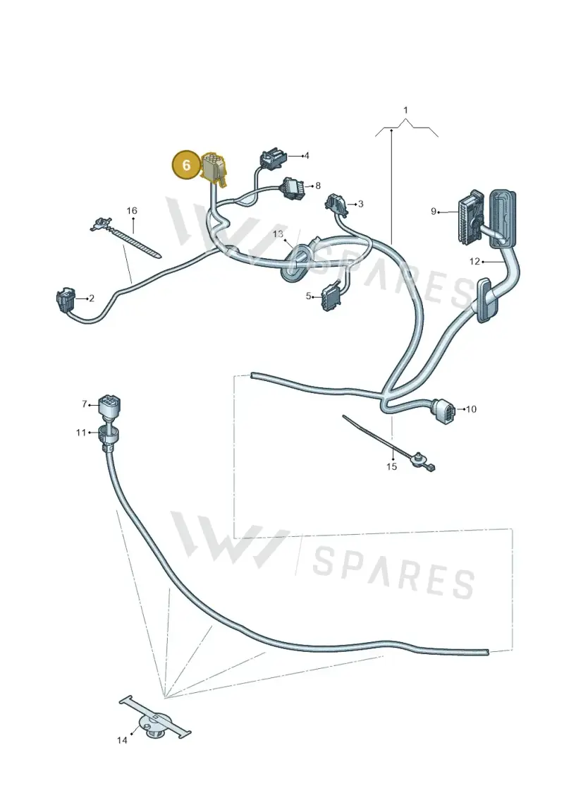 1J0972724 — SEAT Mii electric (2020-2021) diagram 772972330, position 6