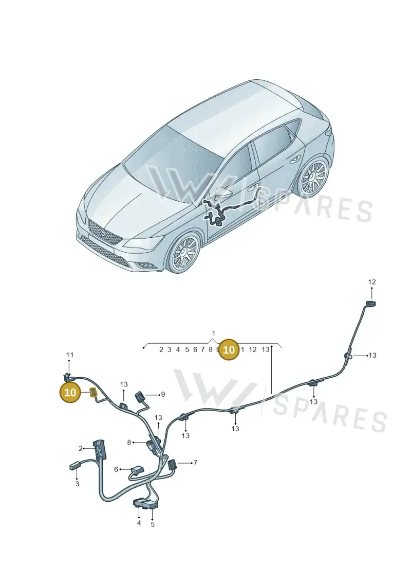 1J0973115A — SEAT Leon ST Stylance (2016-2020) diagram 830972400, position 10