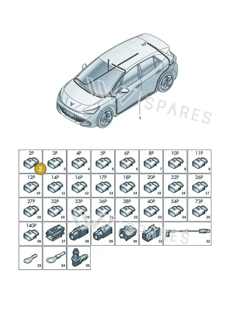1J0973119 — SEAT EBoost CUPRA (2021-) diagram 10s971081, position 2