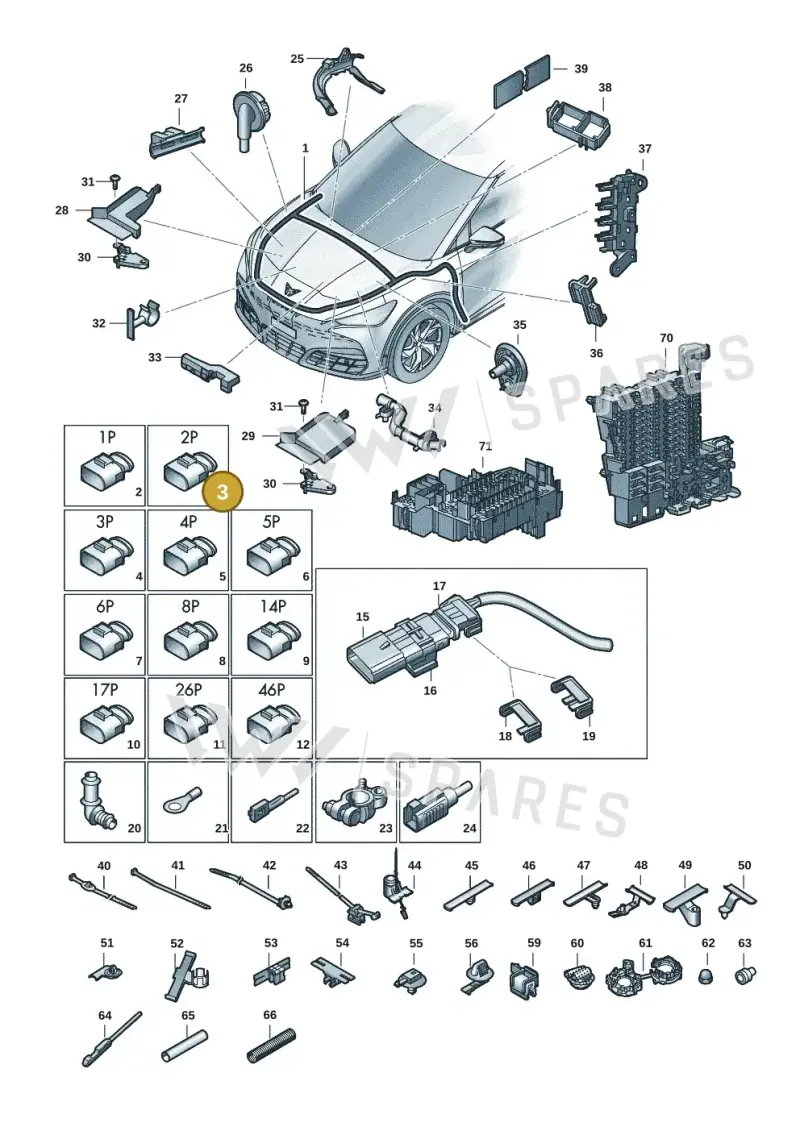 1J0973202 — SEAT Tavascan Cupra (2023-) diagram 20h971080, position 3