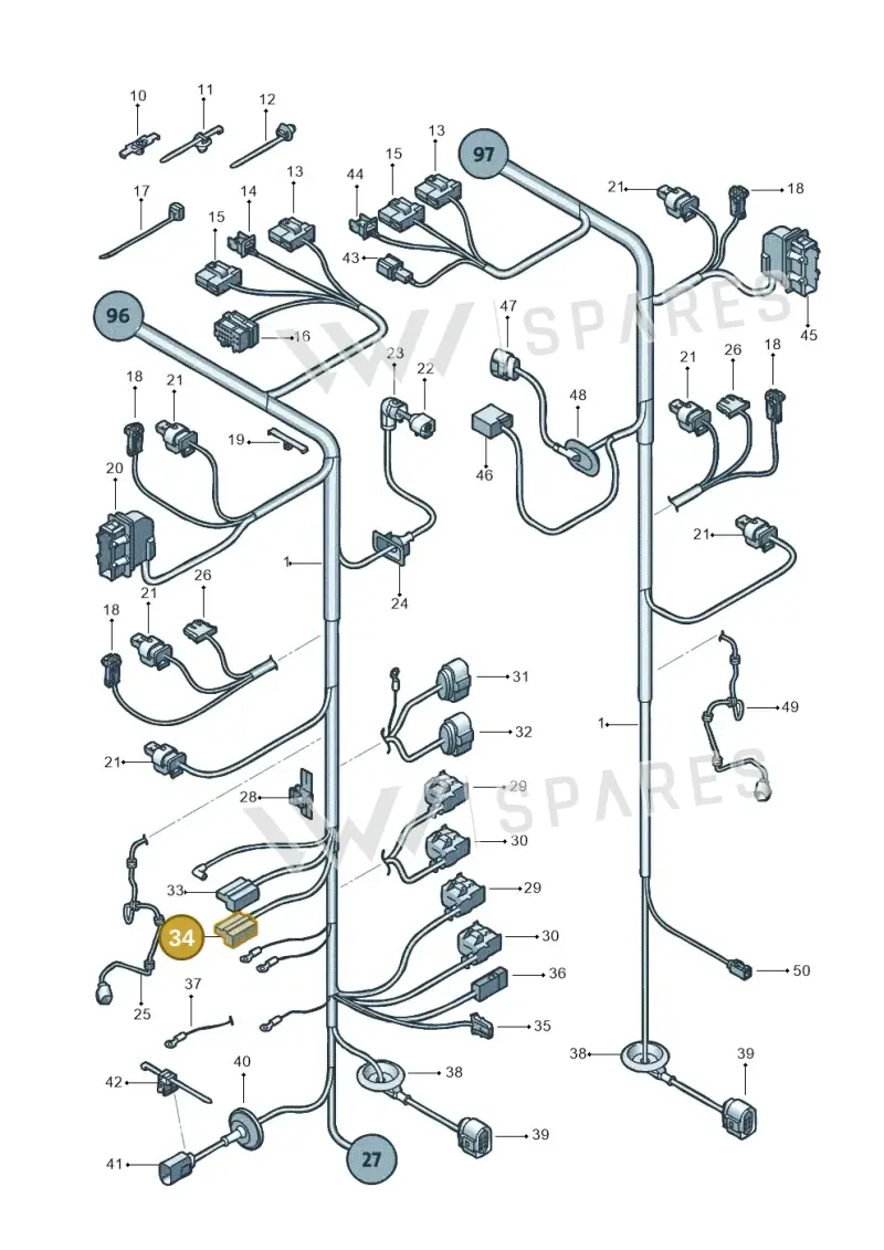 1J0973303 — SEAT Ibiza Reference (2012-2012) diagram 639971840, position 34