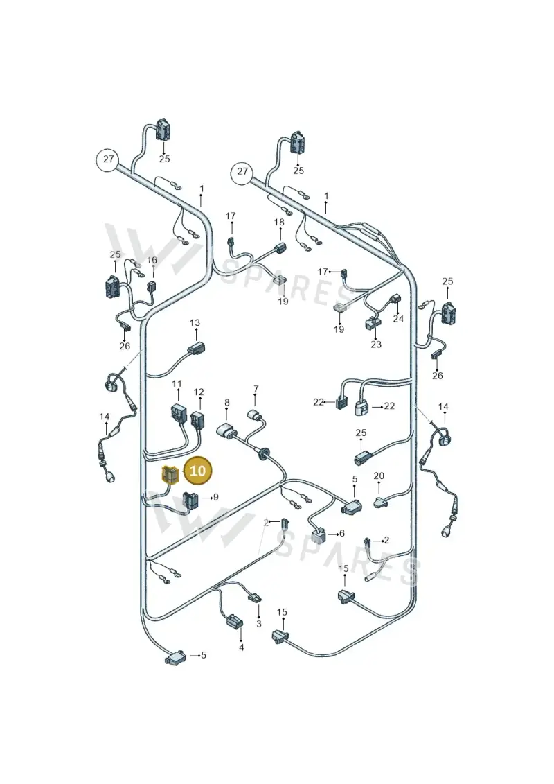1J0973303A — SEAT Altea XL Reference (2013-2013) diagram 418971860, position 10